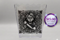 A clear snack box '$15.00 SALE PRICE' 